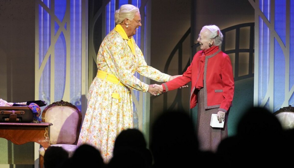 Da Ulf Pilgaard søndag for aller sidste gang var på scenen i Cirkusrevyen på Bakken ved Klampenborg stod 'den rigtige' dronning Margrethe pludselig over for ham.