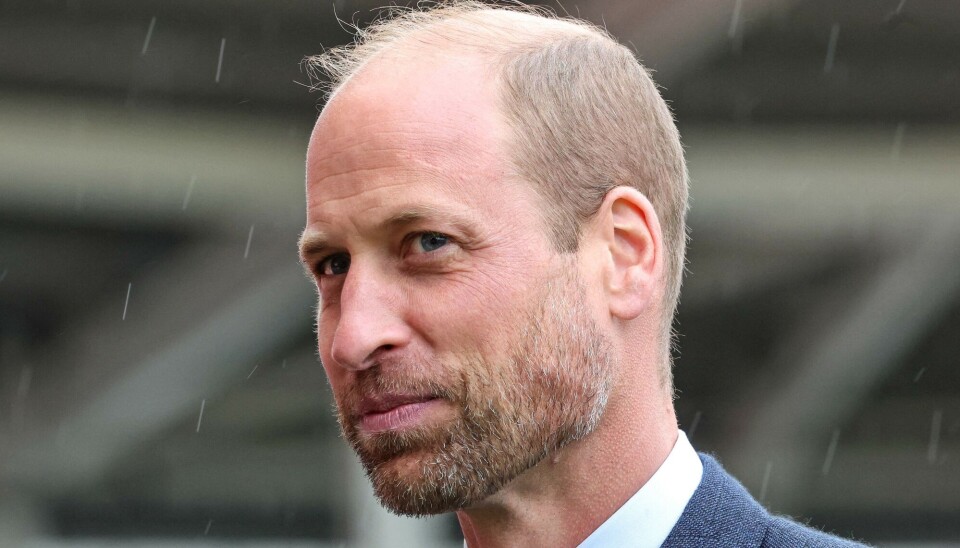 Prins William ses her under tirsdagens besøg i den lille walisiske by Llanelli.