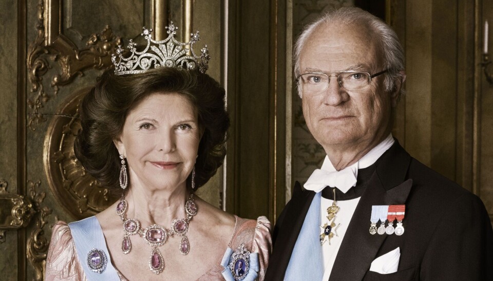 Det svenske kongepar, kong Carl Gustaf og dronning Silvia