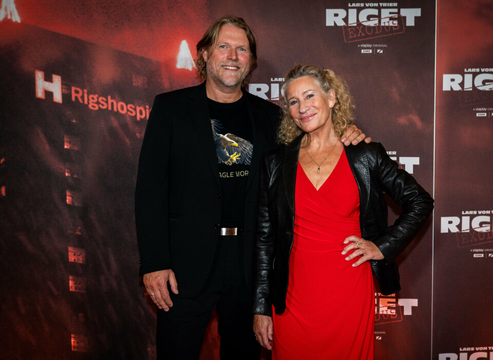 Skuespiller Birgitte Raaberg ses her til gallapremiere på Lars von Triers 'Riget Exodus' den 3. oktober 2022 med sin mand, Troels Frydensberg. Birgitte Raaberg fylder 70 år den 26. september.