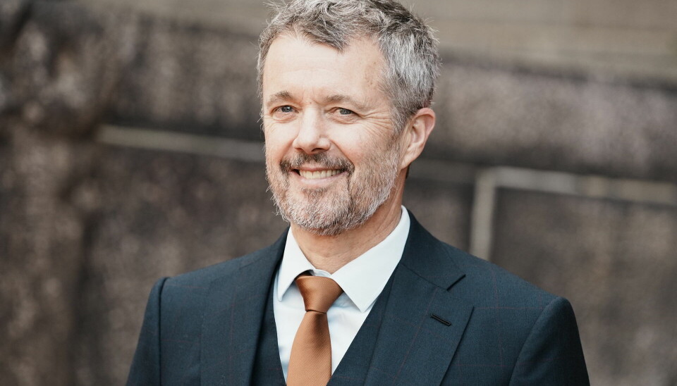 Kong Frederik ved ankomsten til Christiansborg.