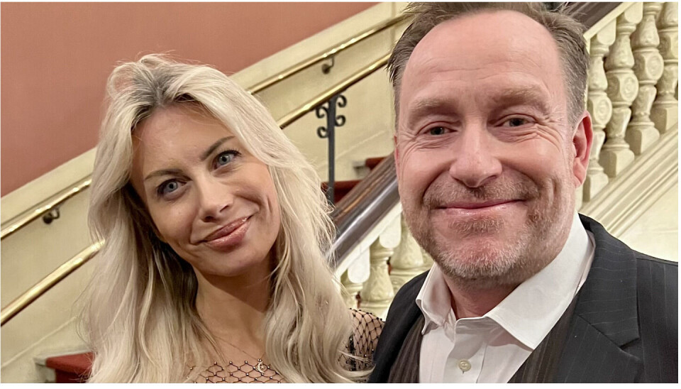 Katherine Diez og Adam Price, da alt endnu åndede lutter idyl.