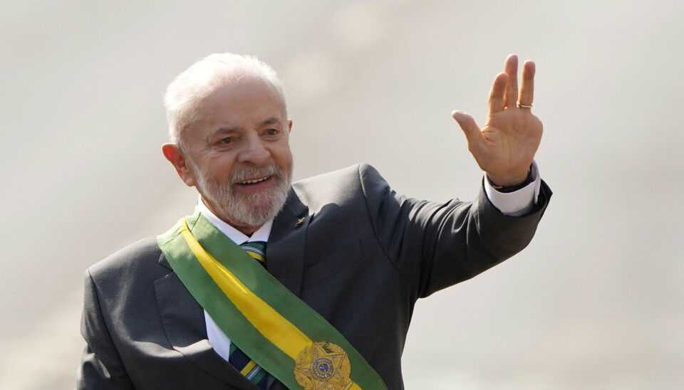 Brasiliens præsident Lula deltager i militærparade i Brasilia den 7. september. Fredag er han vært for et officielt dansk besøg af dronning Mary. (Arkivfoto).