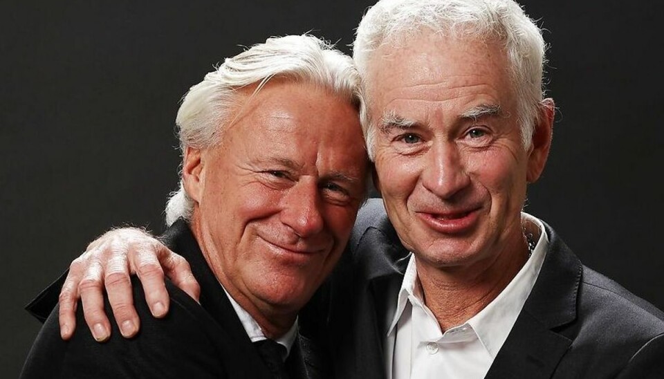 Det er ikke til at se at de to aldrene herrer engang var dødsfjender på tennisbanen. Det er ikke til at se at de to aldrene herrer engang var dødsfjender på tennisbanen.