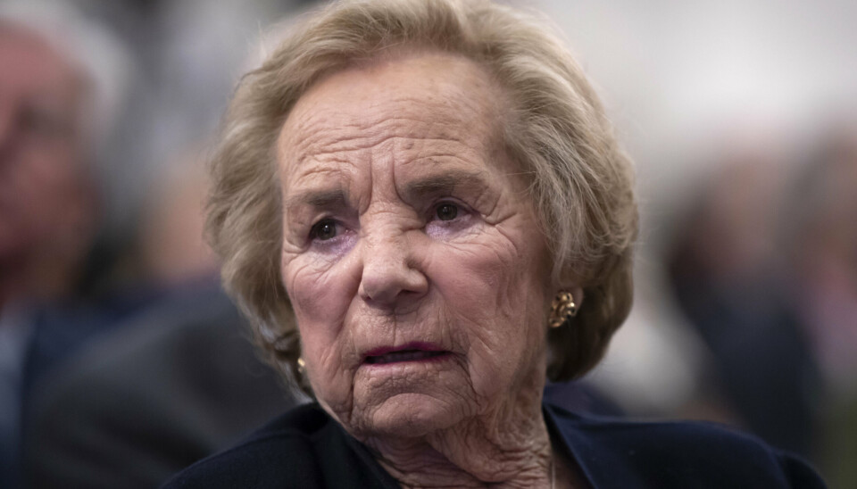 Ethel Kennedy, som var enke efter Robert F. Kennedy, ses her i Washington D.C. i 2018.