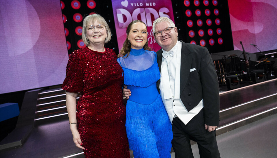 Rachel Ellebye med sine forældre, Theresia Treschow-Kühl og Lars Ellebye til 'Vild med dans' program 5 i fredags.