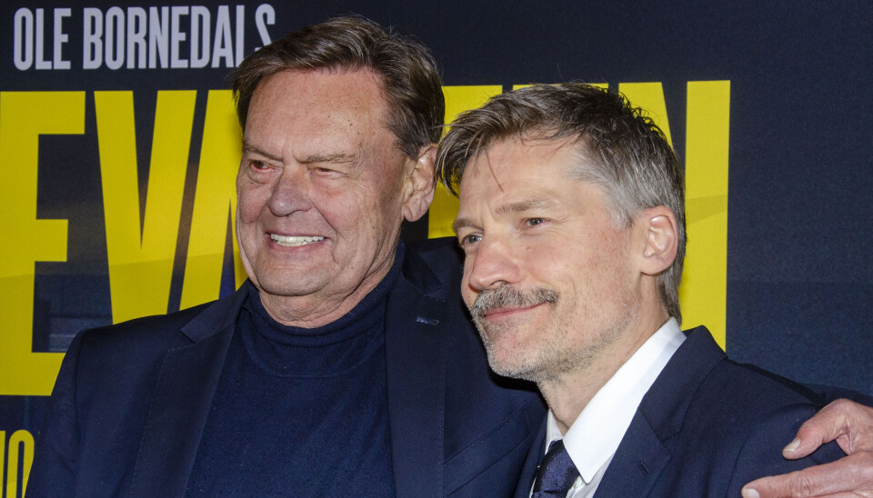 Ulf Pilgaard og Nicolaj coster-Waldau ved premieren på -Nattevagten.