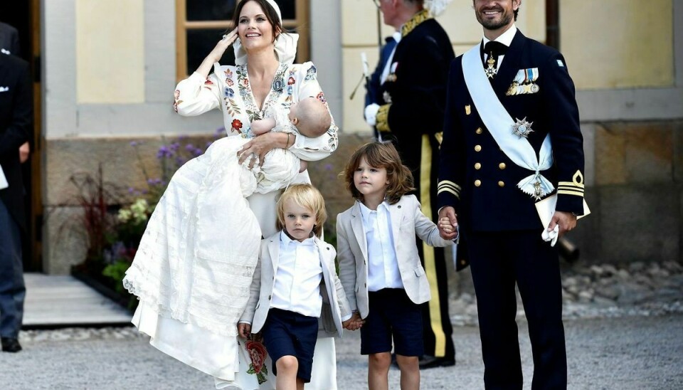 Prinsfamilien ses her ved Julians barnedåb lørdag den 14. august.