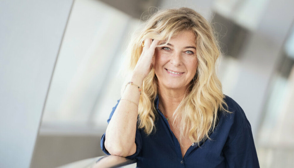 Paprika Steen ved pressemøde på Thomas Vinterbergs TV 2-dramaserie' Familier som vores' den 3. oktober 2024. Den 3. november fylder hun 60 år.
