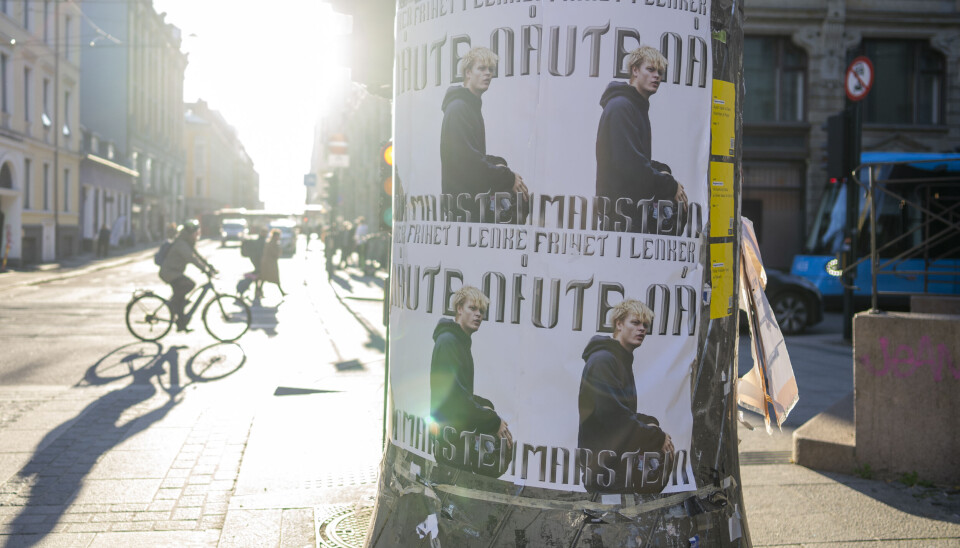 Oslo 20241104. Oslo tingrett har bestemt at Universal Music skal fjerne alle plakater med Marius Borg Høiby.
