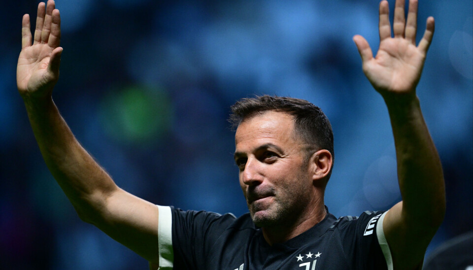 Alessandro Del Piero blev den mest scorende spiller i Juventus med 290 mål. Det blev også til 705 kampe, hvilket ligeledes er rekord. (Arkivfoto).