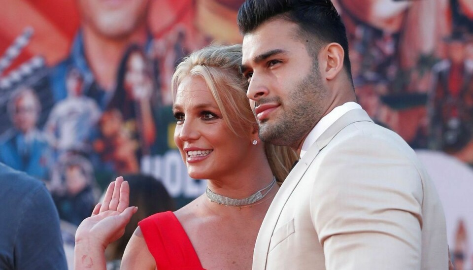 Britney Spears ses her sammen med sin kæreste Sam Asghari.