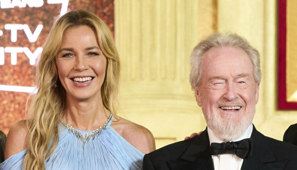 Connie Nielsen og instruktør Ridley Scott til premieren på 'Gladiator II' i London 13. november 2024.