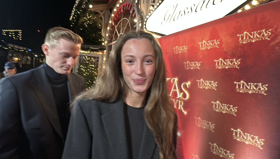 Josephine Højbjerg og Albert Rosin Harson fra TV 2's 'Tinka' julekalender.