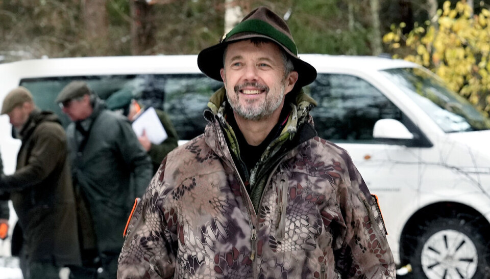 Kong Frederik er selv ivrig jæger. Billedet her stammer fra kongejagten i Grib Skov den 16. november 2023.