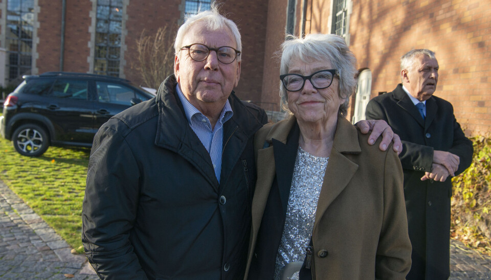 Tekstforfatter Leif Maibom og fru Jonna.
