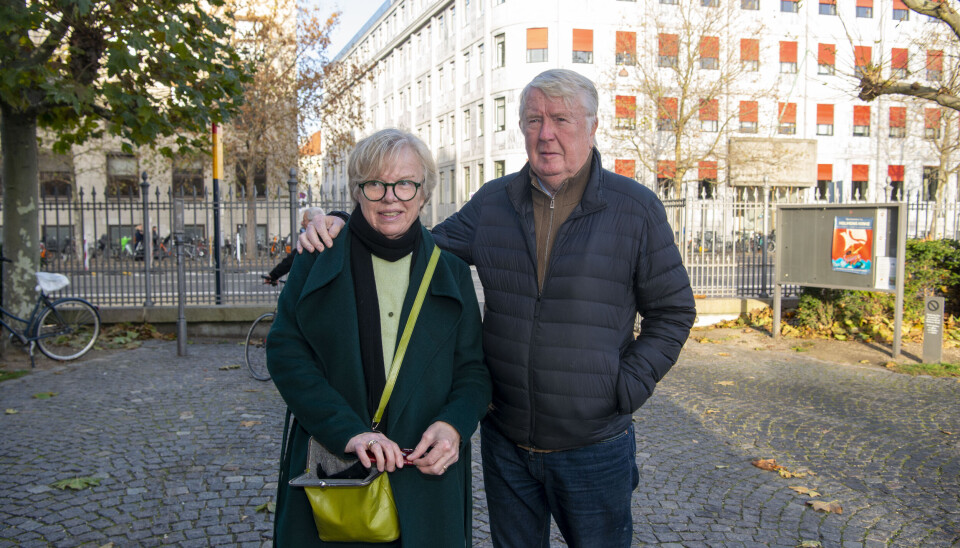 Torben Træsko fra Cirkusrevyen og hustruen Susanne.
