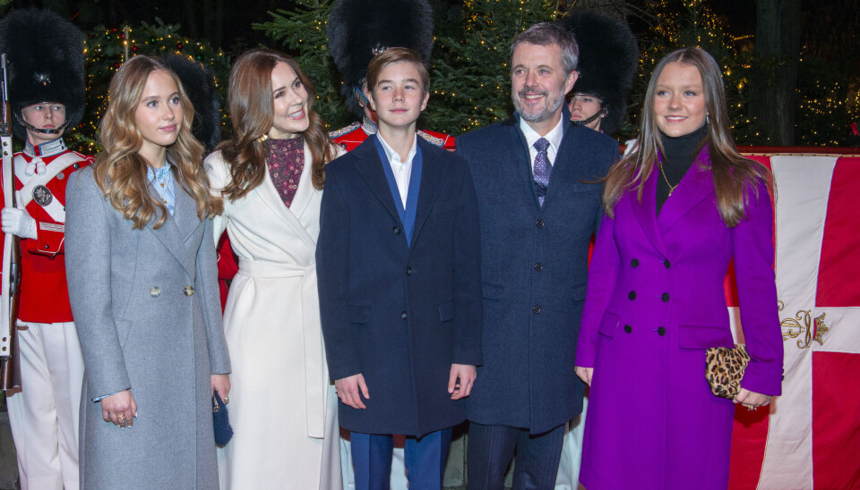 Dronning Mary, Prins Vincent, Prinsesse Isabella, Kong Frederik og Prinsesse Josephine