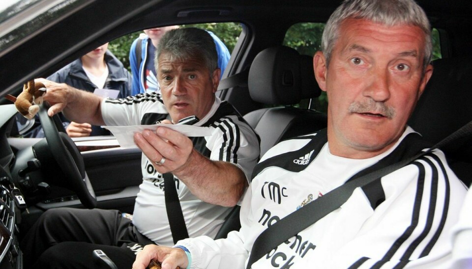 Terry McDermott (til højre) var i en periode assistenttræner for Kevin Keegan (til venstre) i Newcastle United. (Arkivfoto)
