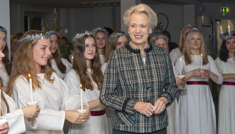 Benedikte overværede Sankt Annæ Pigekor, da de sang julen ind.