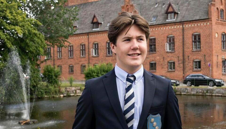 Prins Christian starter på Herlufsholms Kostskole.