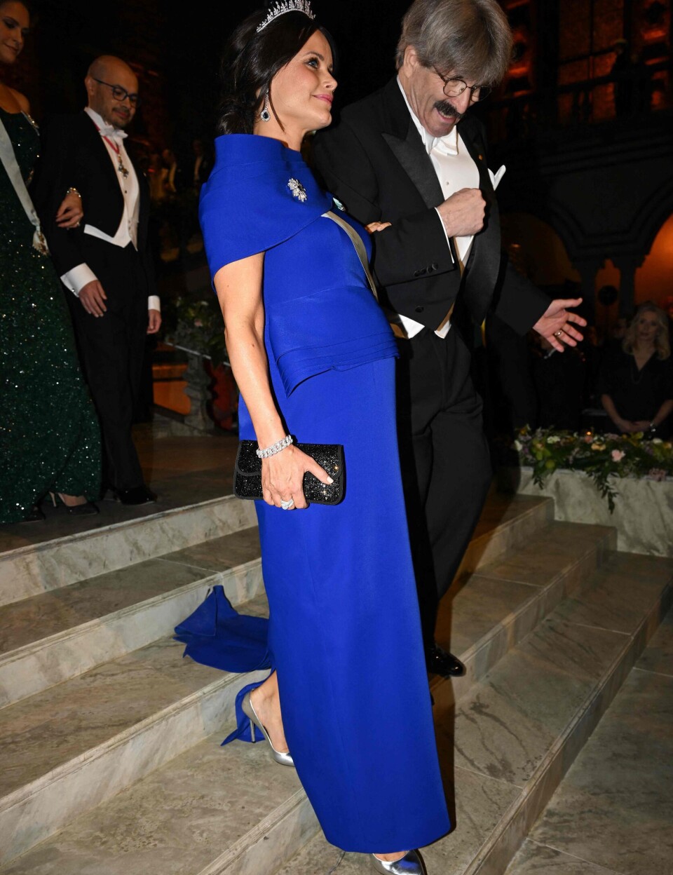 Prinsesse Sofia ses her ved Nobel gallafesten i Stockholm tirsdag aften.