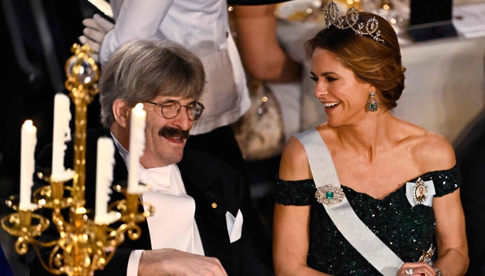 Prinsesse Madeleine ved Nobel gallafesten i Stockholm tirsdag aften