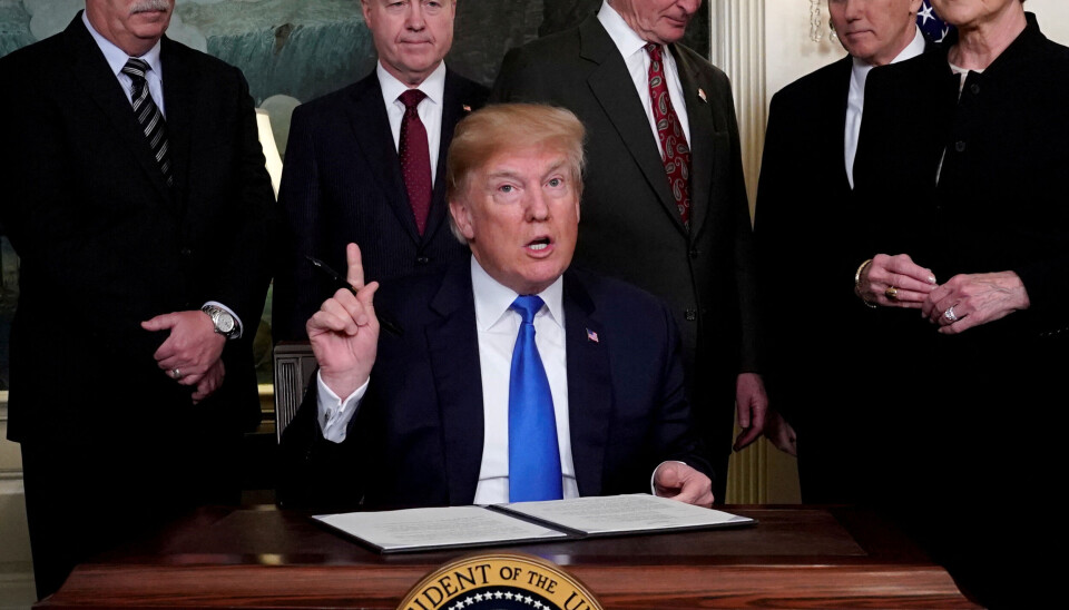 Donald Trump hylder Prins William efter en samtale for nylig.
