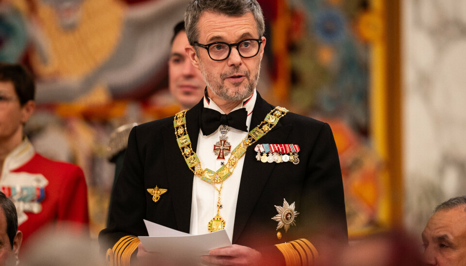 31. december bliver første gang, kong Frederik holder den traditionsrige nytårstale. (Arkivfoto).