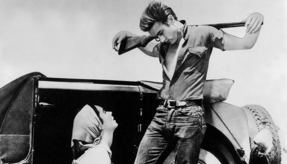 Elizabeth Taylor og James Dean i 'Giants '. Dean blev kun 24 år gammel.