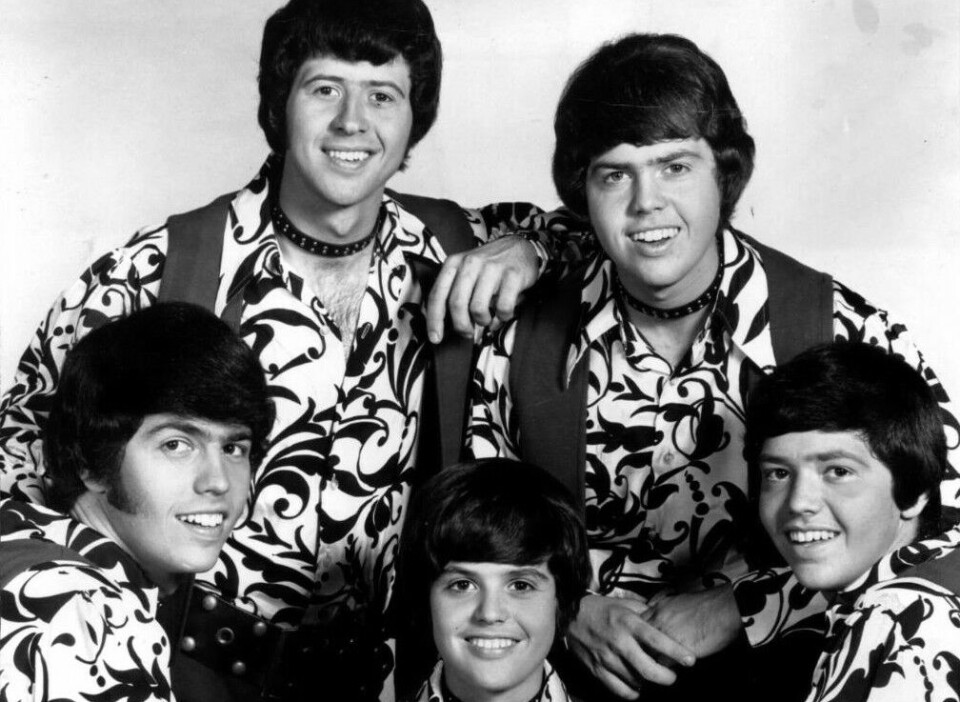 The Osmonds fotograferet i 1971. Wayne Osmond ses bagest til venstre. Forrest i midte er det Donny Osmond.