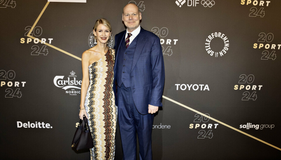 Andreas Bo havde sin kone, Katrine Lærke Wadil, med på den røde løber, da dansk sport lige efter nytår blev hyldet ved gallashowet 'Sport 2024' i Jyske Bank Boxen i Herning. Parret blev gift i oktober 2024. (Arkivfoto).