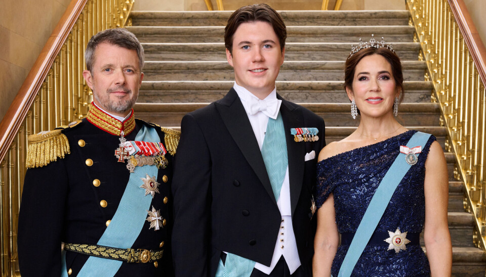Kong Frederik, kronprins Christian og dronning Mary