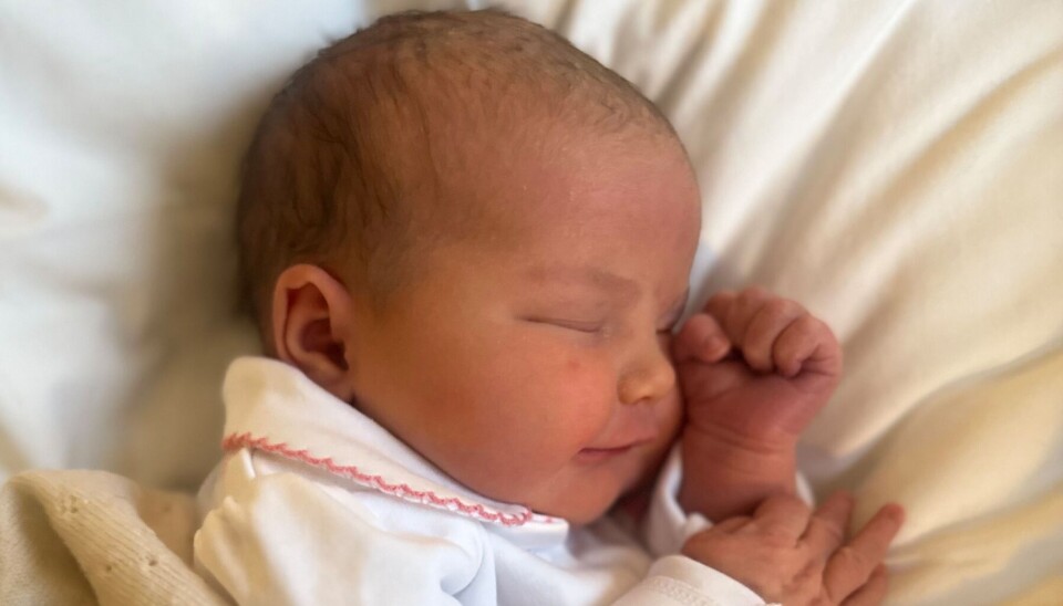 Lille prinsesse Ines Marie Lilian Silvia fotograferet af sin mor, prinsesse Sofia.