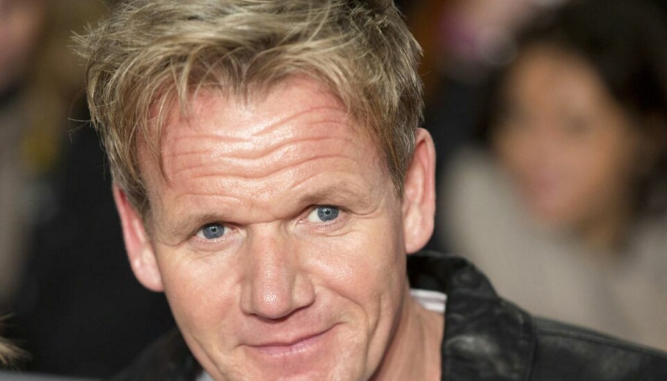 Den britiske kendis-kok Gordon Ramsay, som uforvarende kom til at ødelægge idyllen ved et bryllup på Lusty Glaze-stranden nær Newquay i Cornwall. Foto: Scanpix/REUTERS/Neil Hall