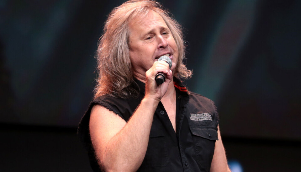 Ronnie Platt ses her på scenen under en Kansas-koncert i 2017.