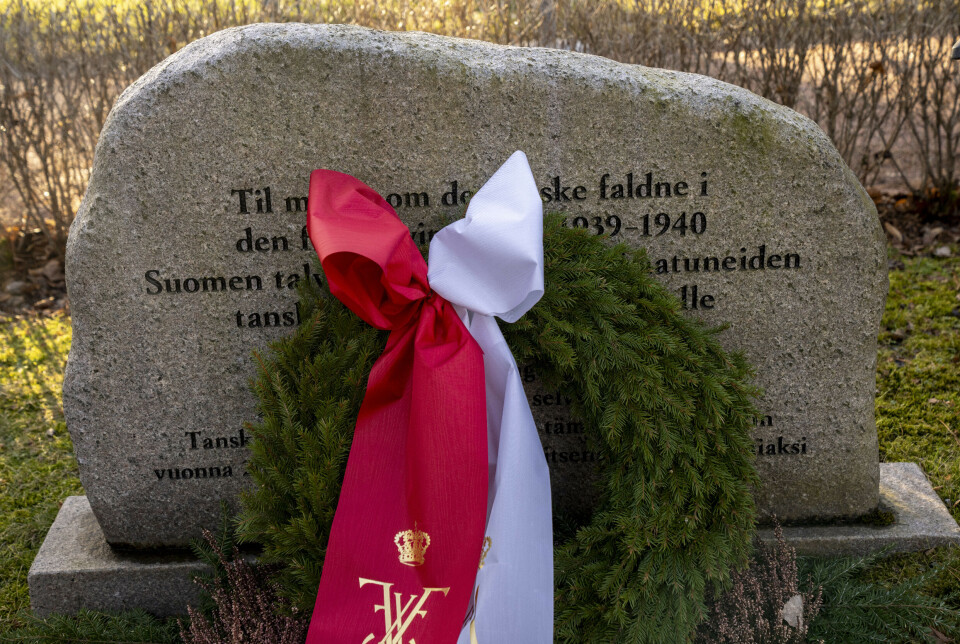 Mindestenen for de faldne danskere i Vinterkrigen 1939-40.