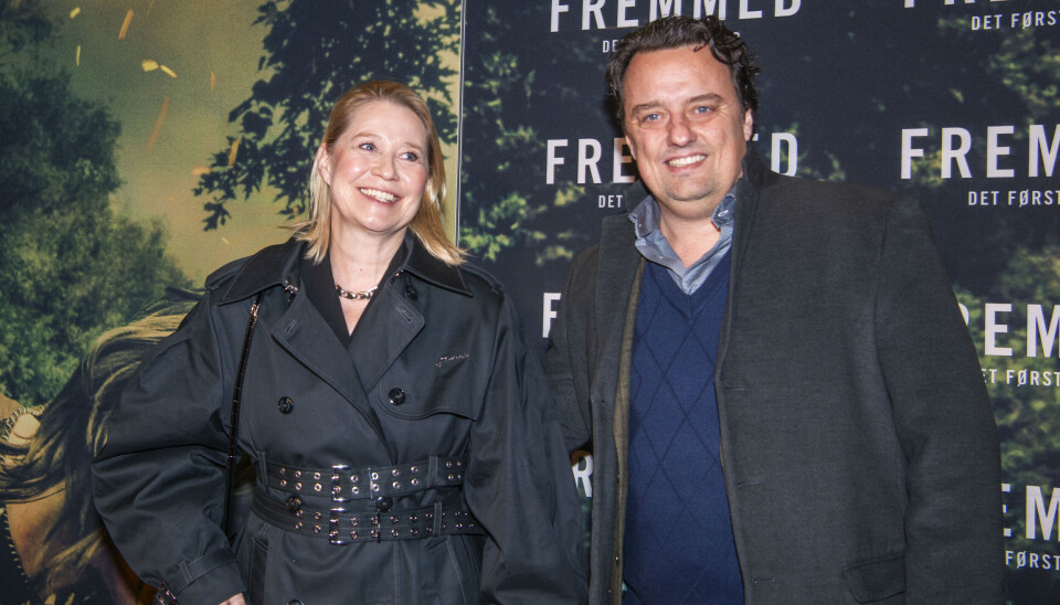 Trine Dyrholm med sin mand, Niclas Bendixen