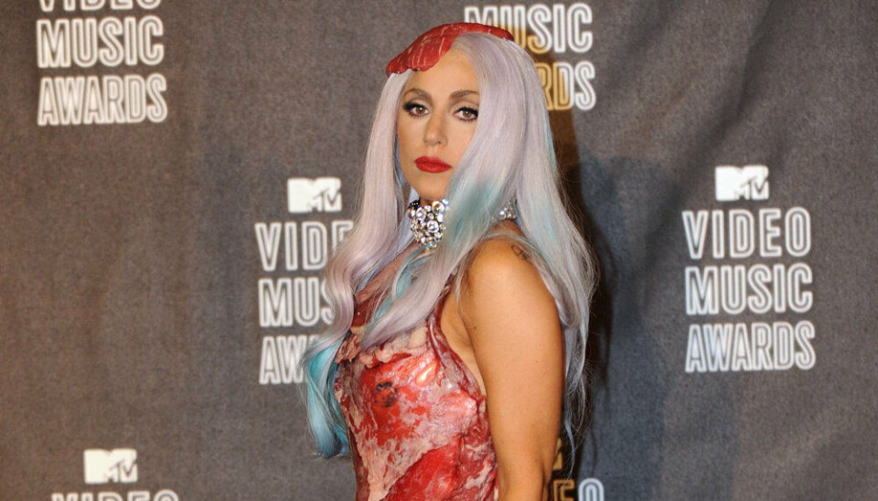 Lady Gaga modtog i 2010 en pris til MTV Video Music Awards iført en kjole, som var lavet af kød. Ifølge hende selv var det en protest mod USA's militærs 'Don't ask, don't tell'-politik.