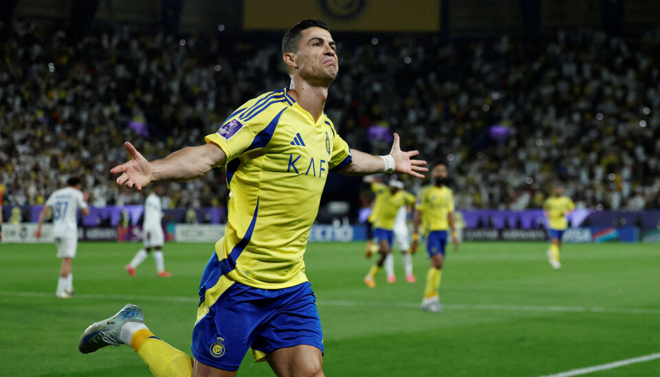 Ronaldo i aktion på grønsværen