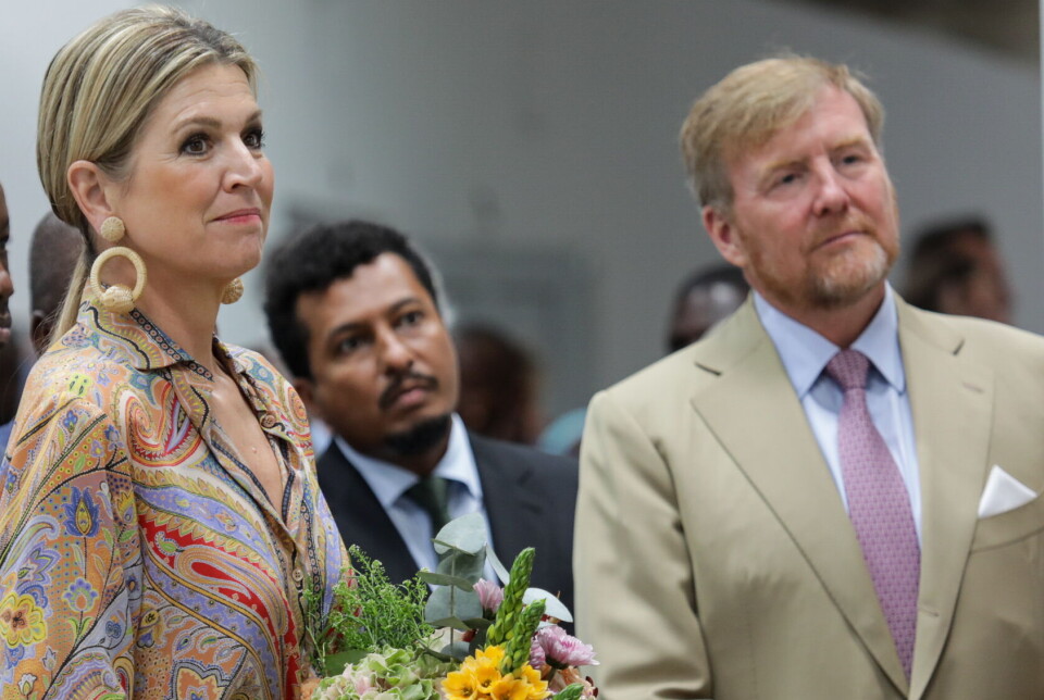 Kong Willem Alexander og dronning Maxima ses her under deres officielle besøg i Kenya, der startede mandag og sluttede torsdag.