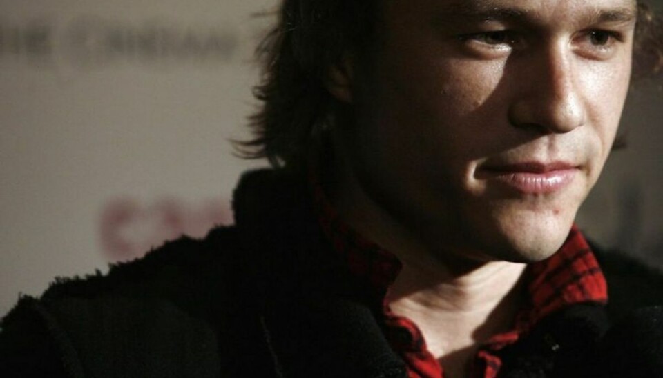 Her ses Heath Ledger, der blev fundet død i januar 2008. Dødsårsagen var en overdosis. Foto: Scanpix Her ses Heath Ledger, der blev fundet død i januar 2008. Dødsårsagen var en overdosis. Foto: Scanpix