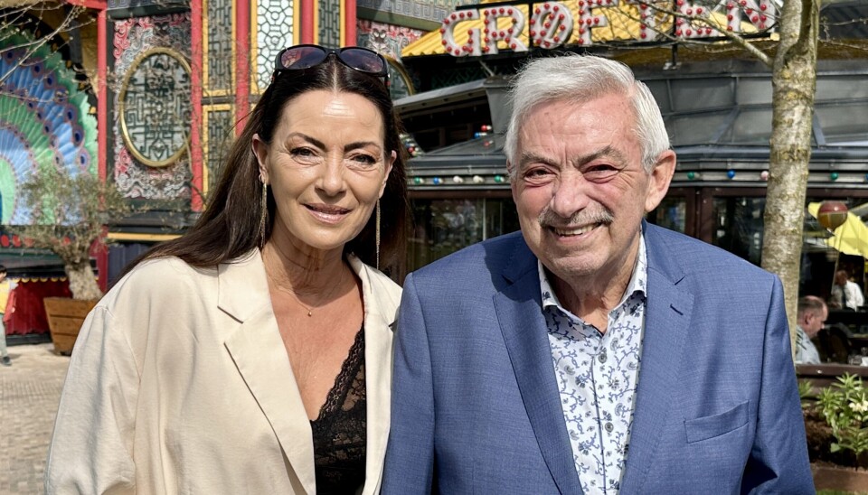 Johnny Reimar og datteren Lotte var på plads i Grøften ved Tivolis åbning.