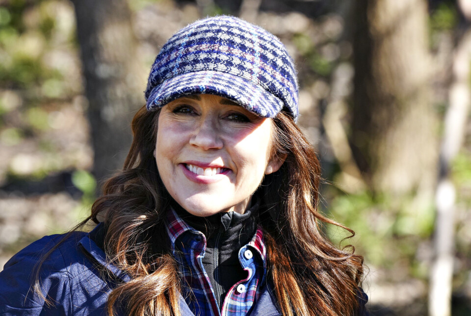 Dronning Mary ses her under søndagens indvielse af den nye vandresti, der forbinder koldkrigsmuseet REGAN Vest og Rebild Bakker