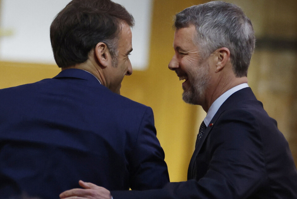Frederik ses her sammen med præsident Macron under sidste uges statsbesøg i Frankrig