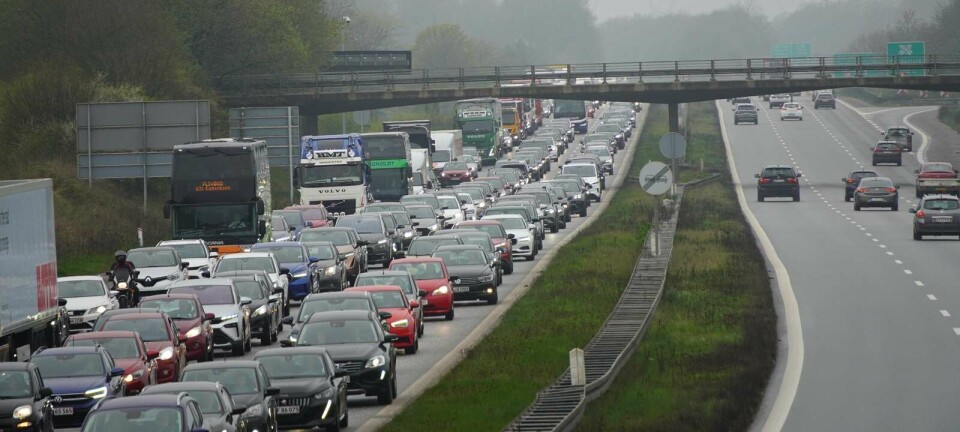 Kæmpe kø på motorvej
