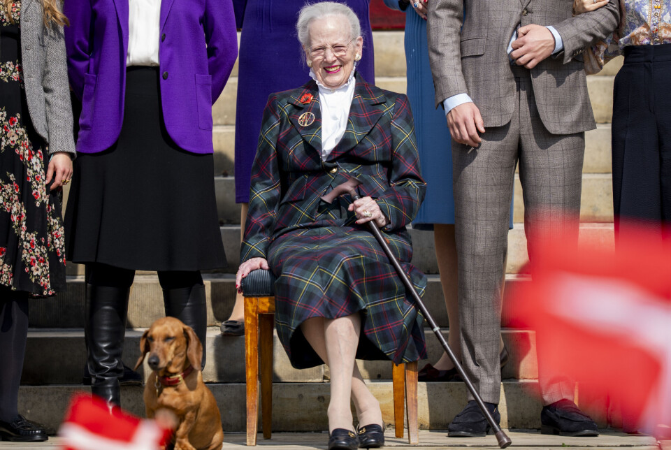 Dronning Margrethe ved fejringen af sin 85-års fødselsdag på Fredensborg Slot onsdag den 16. april