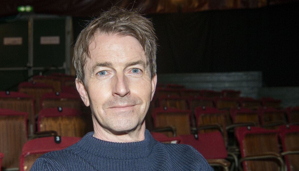 Mads Knarreborg i teltet på Bakken