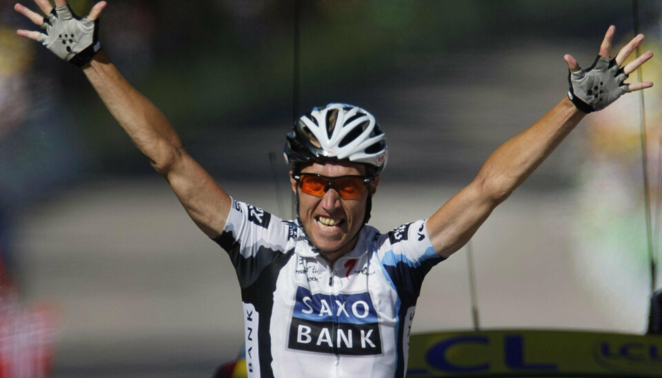 Efter at have sat sin sidste følgesvend med fem kilometer igen kørte Nicki Sørensen alene til mål i Vittel på 12. etape af Tour de France i 2009 og sikrede sig karrierens største sejr.