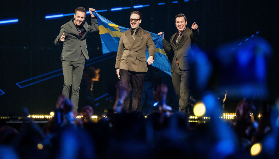 Den svenske gruppe KAJ leverede ifølge de danske tv-seere det bedste nummer ved Eurovision lørdag aften. (Arkivfoto).